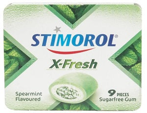 Stimorol - X-Fresh - Sugar Free Gum - Spearmint - 12 envelopes