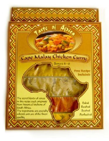 Taste of Africa - Spice Pack with Recipe- Cape Malay Chicken Curry - 60g Pack