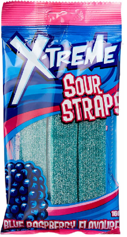 X-treme - Sour Straps - Blue Raspberry - 160g