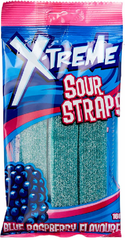 X-treme - Sour Straps - Blue Raspberry - 160g